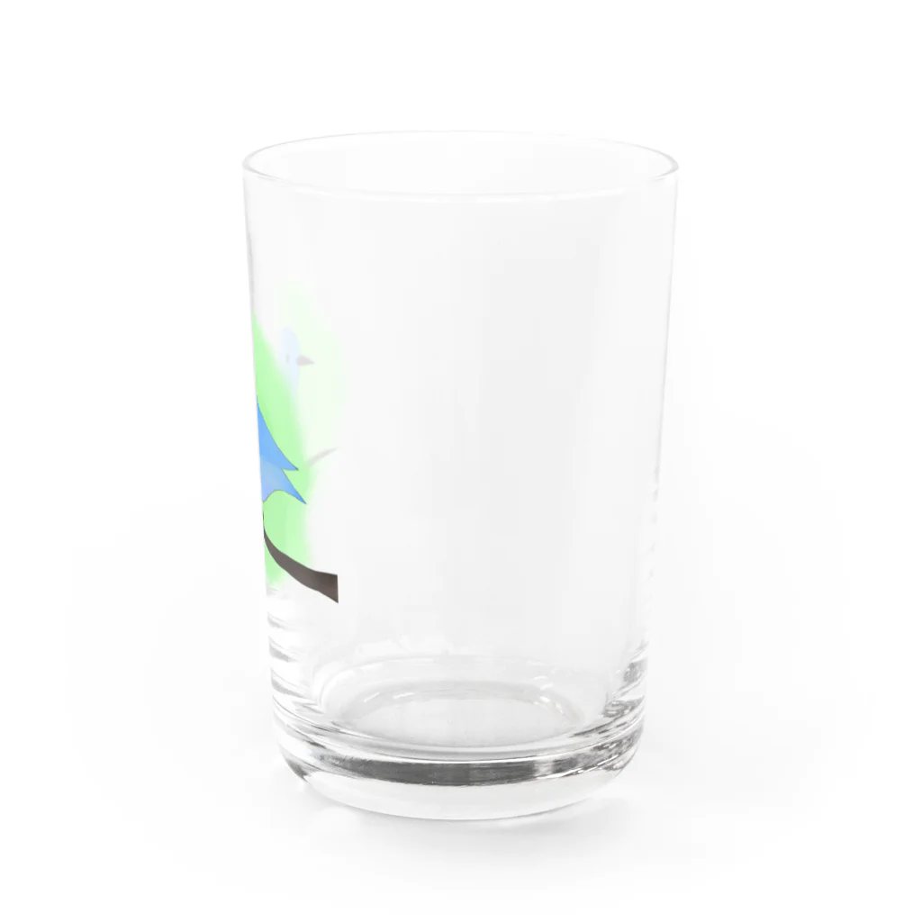 Goldfishの幸せの青い鳥 Water Glass :right