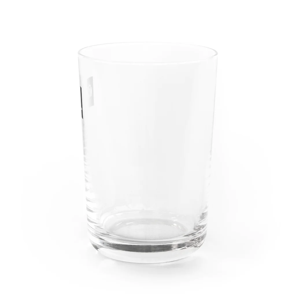 mmm212のNISTA square box logo Water Glass :right