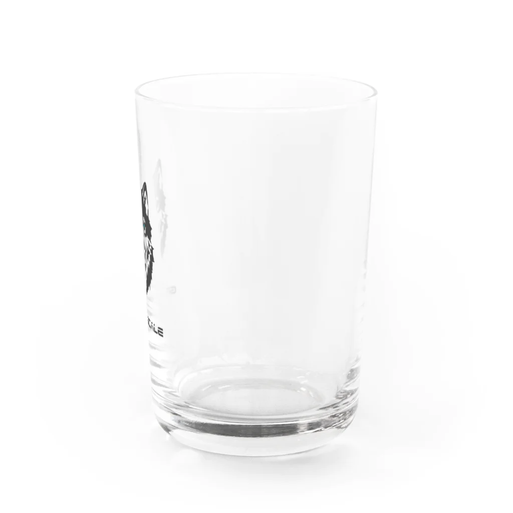 PoooompadoooourのGRAY SCALE ロゴ Water Glass :right