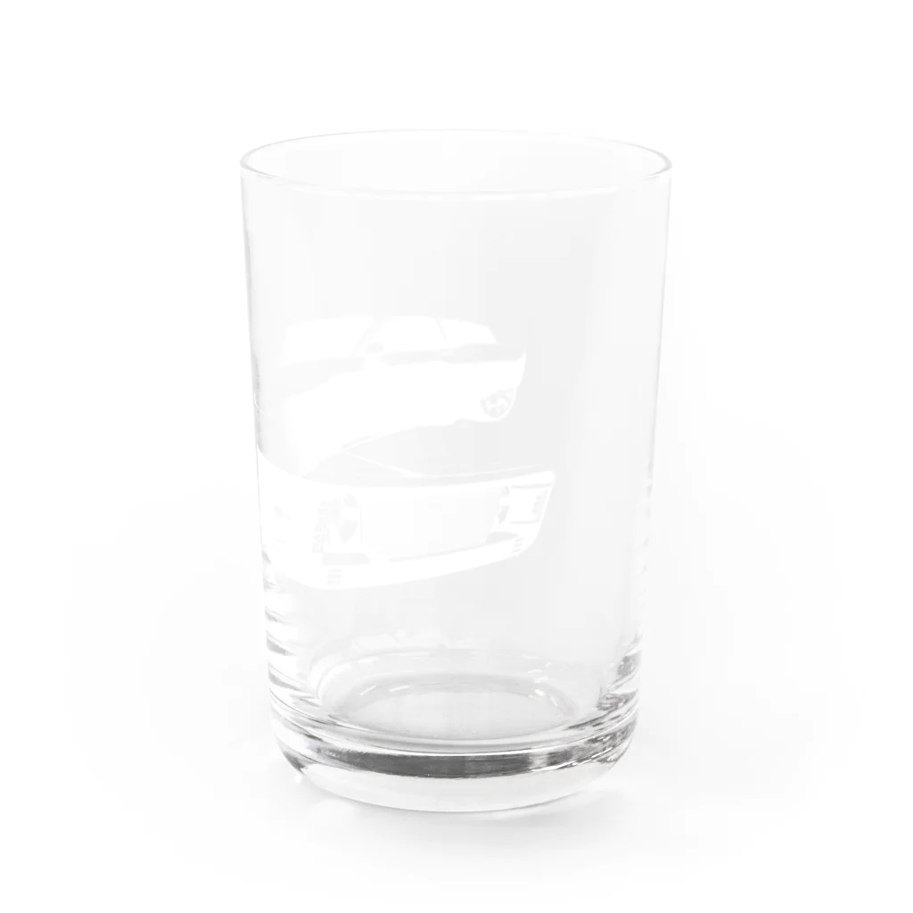 PoooompadoooourのGRAY SCALE Journey V8(Black and white) Water Glass :right