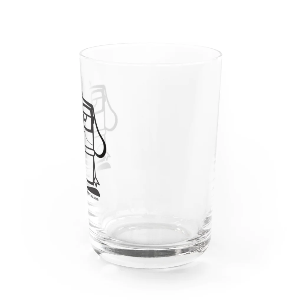 ゆとり犬のゆとり犬（線画） Water Glass :right
