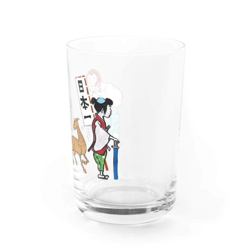 ムラカミ座公式グッズSHOPの「旅の途中」もんもん太郎 Water Glass :right