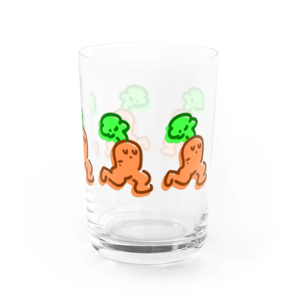 にんぢん大明神のはしるにんぢんず Water Glass :right