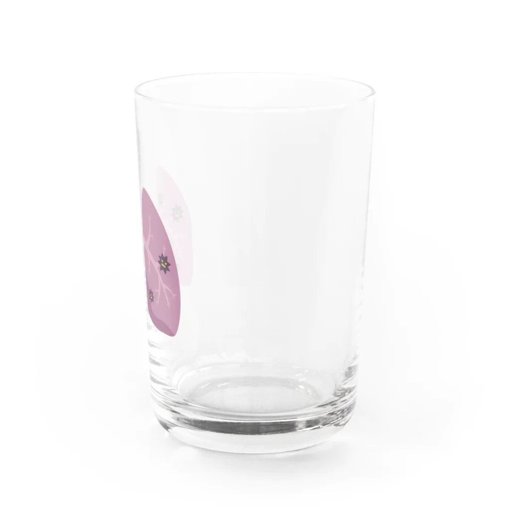 8anna storeの人体のなぞ。菌だらけの肺。 Water Glass :right