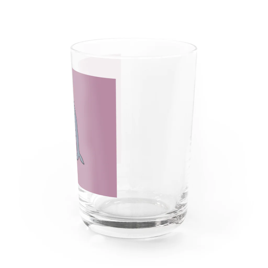 ゆるゆるいらすとのゆるいサメ Water Glass :right