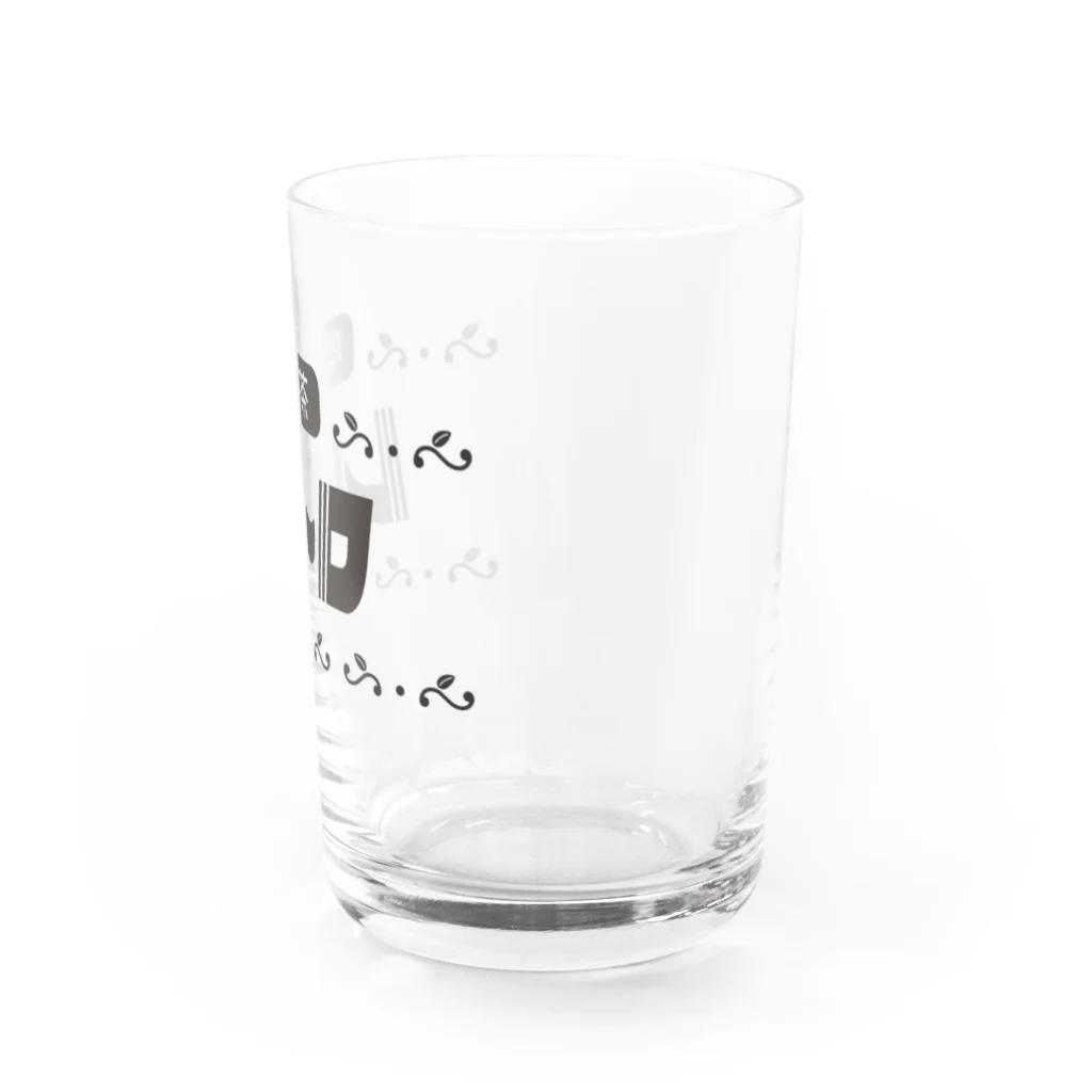Aduのレトログラス（黒） Water Glass :right