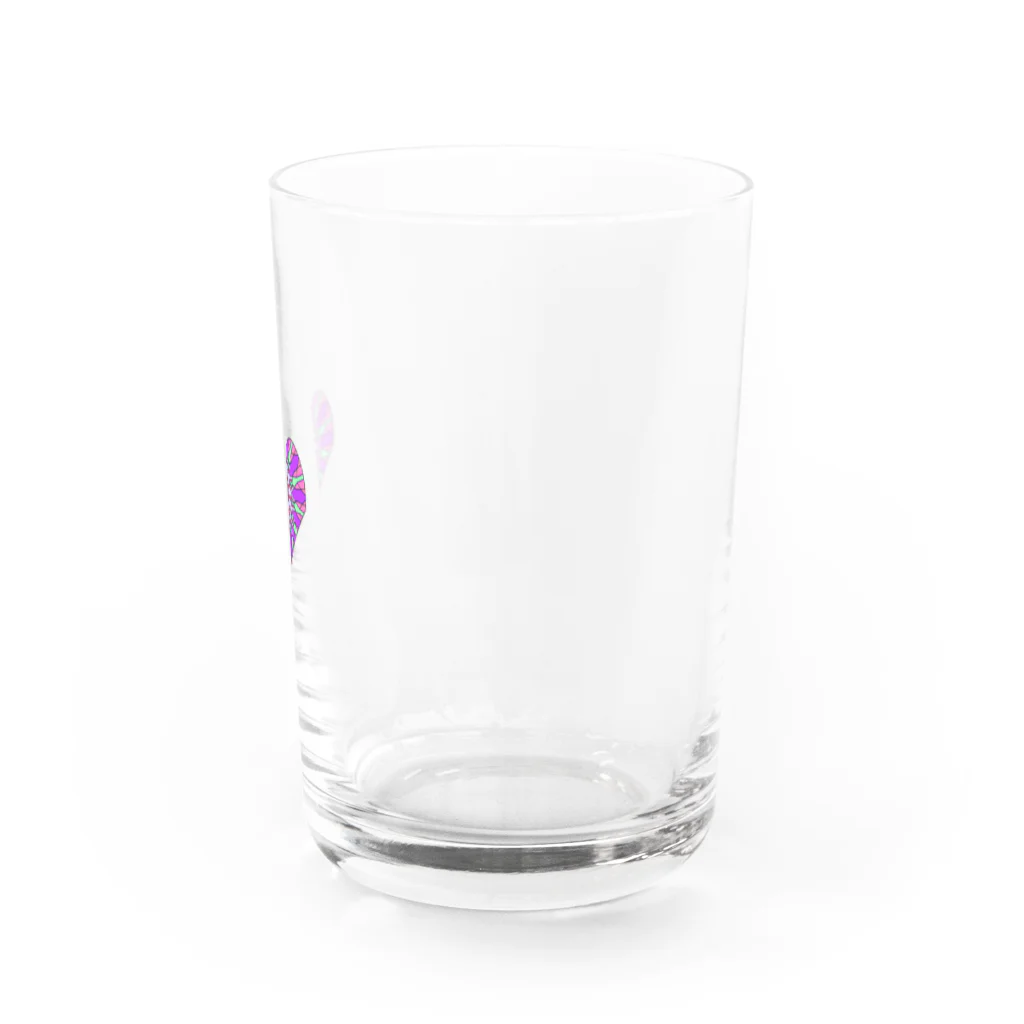 biirandのパープルなハート Water Glass :right
