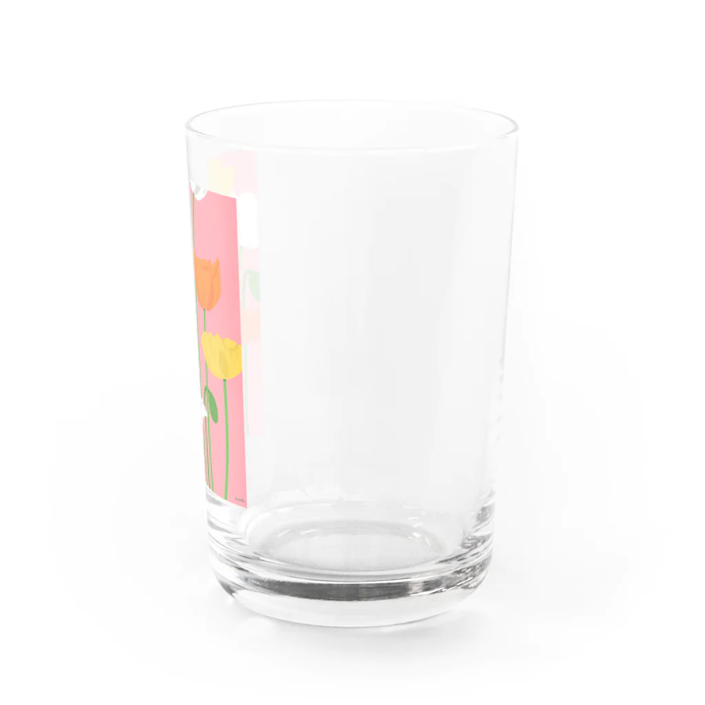 otofuke_madokaの華やかポピー Water Glass :right