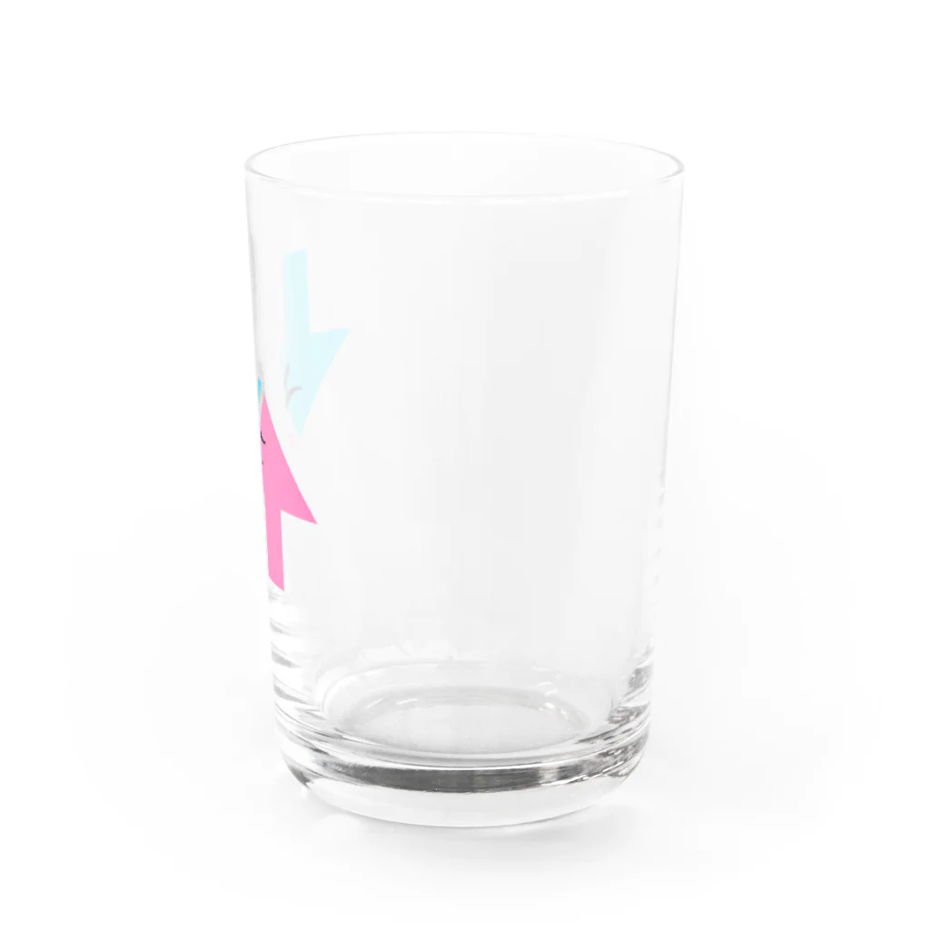 田舎ショップのアップ&ダウン Water Glass :right