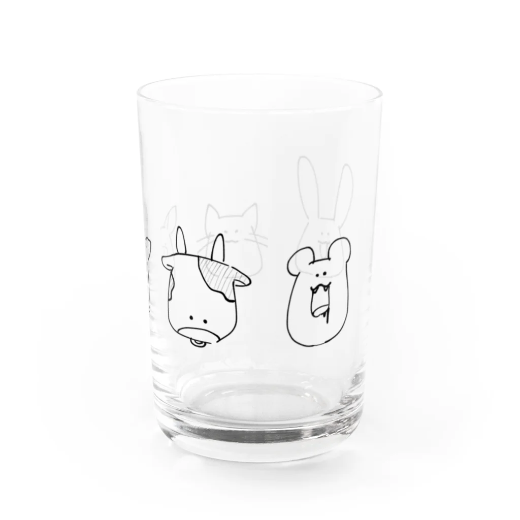 さくちゃ👶の愉快な動物たち Water Glass :right