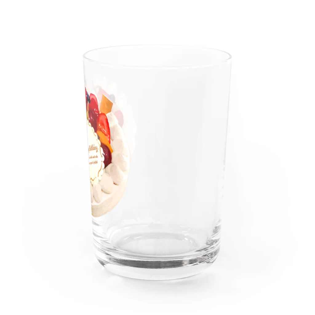 kimchinのフルーツたっぷりのデコレーションケーキ Water Glass :right