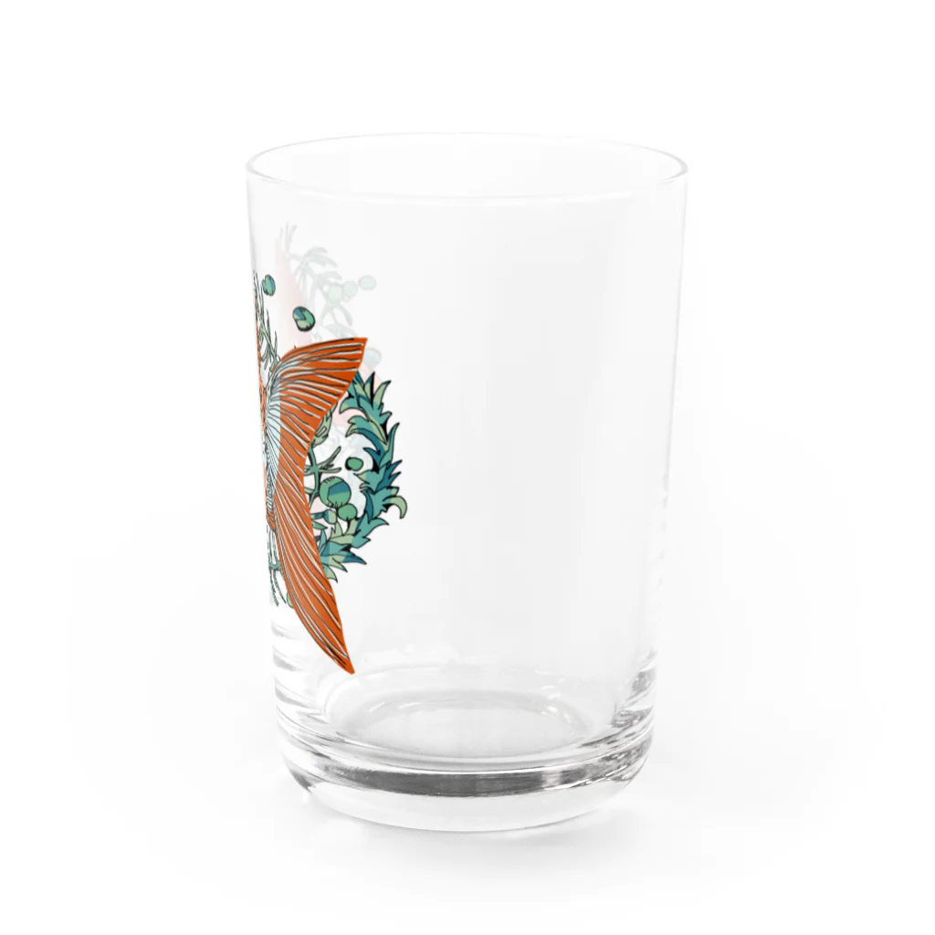 恒福水路の金魚（琉金）グラス グラス右面