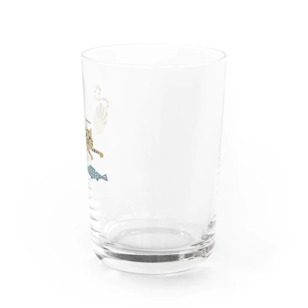 YoakeNecoのかますねこ　きじとら Water Glass :right