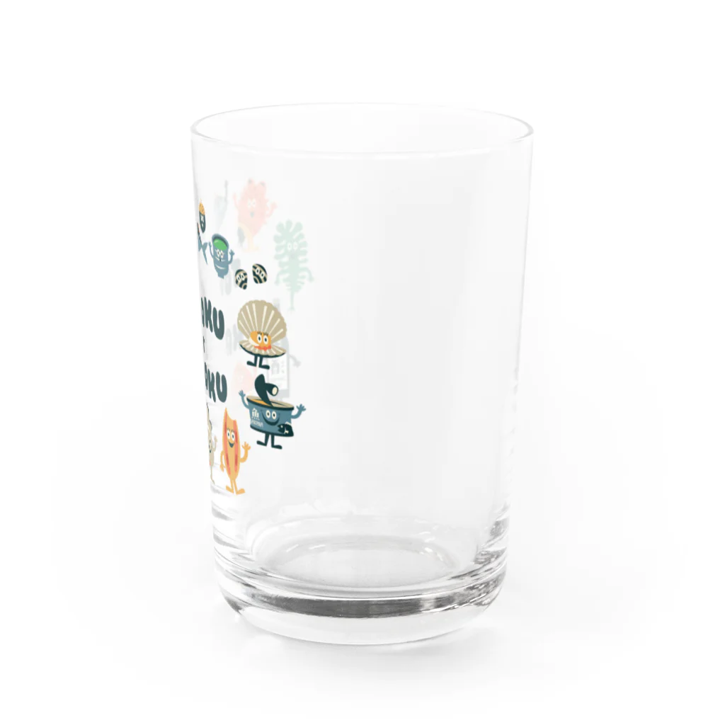 YoakeNecoの東北☆家族　集合 Water Glass :right