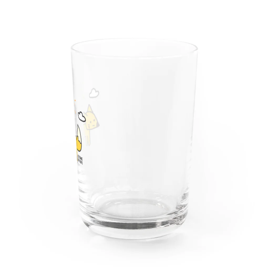 OINARI SHOPのヘタなきつね Water Glass :right