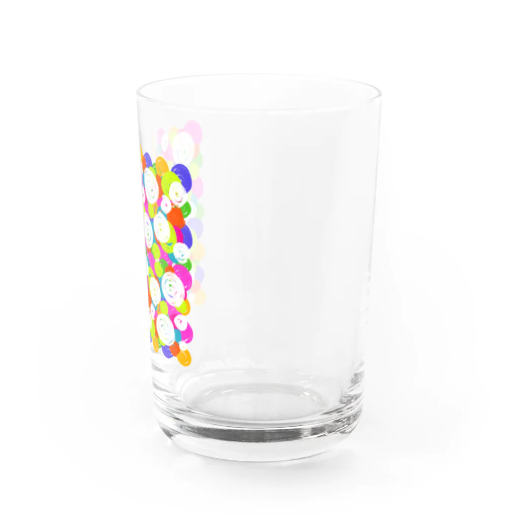 UFOchanのカラフル渦巻模様 Water Glass :right