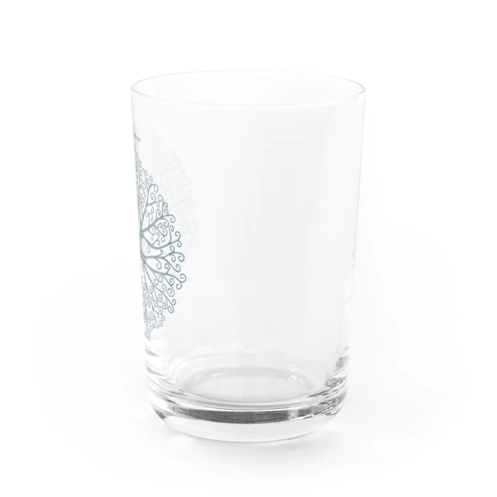 ぼくのすいぞくかん SUZURI店のテヅルモヅルlightcolor Water Glass :right