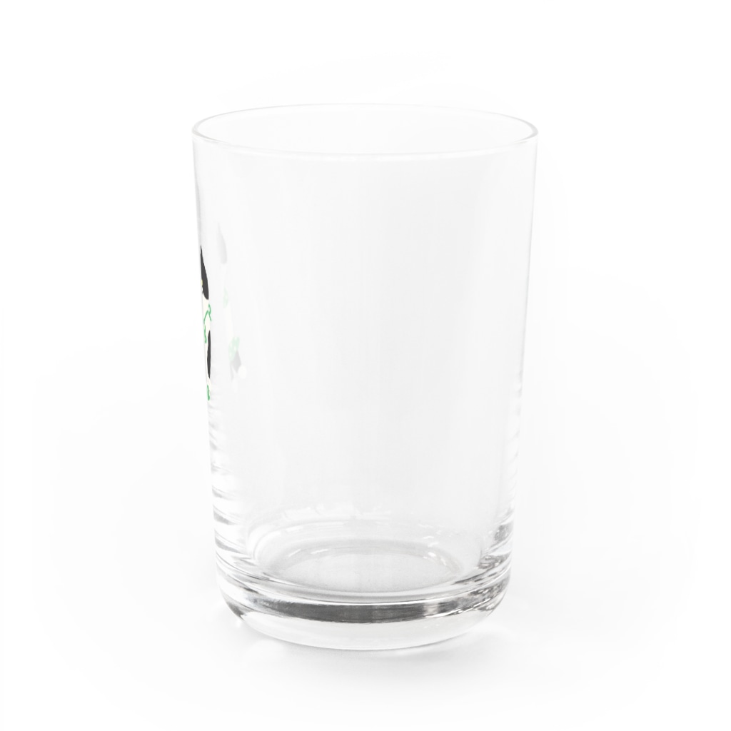 SUIMINグッズのお店の緑のビキニのねこ Water Glass :right