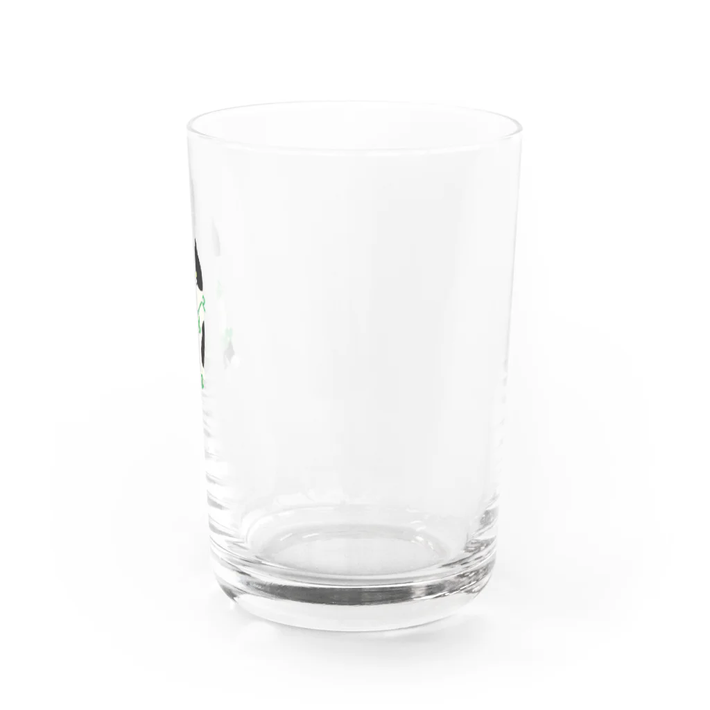 SUIMINグッズのお店の緑のビキニのねこ Water Glass :right