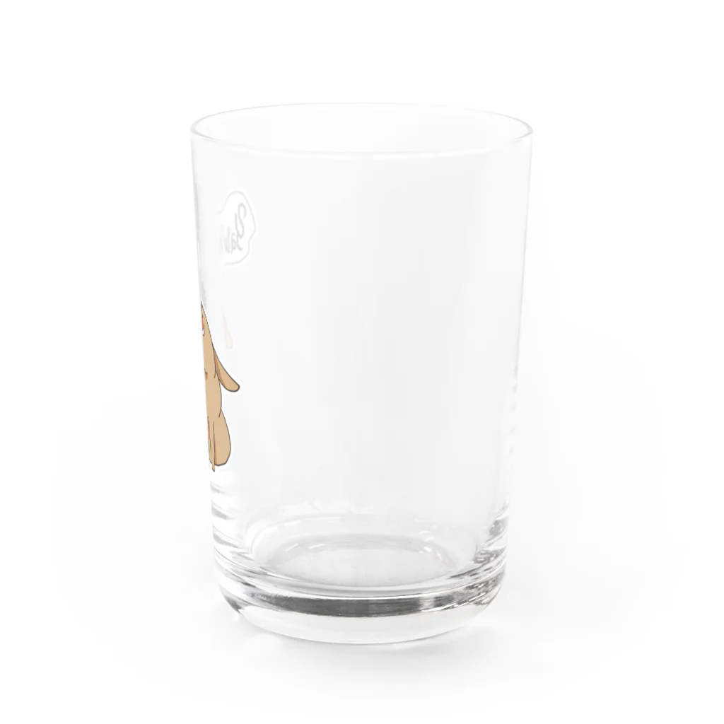 ひよゆり。のうさぎの大アクビ Water Glass :right