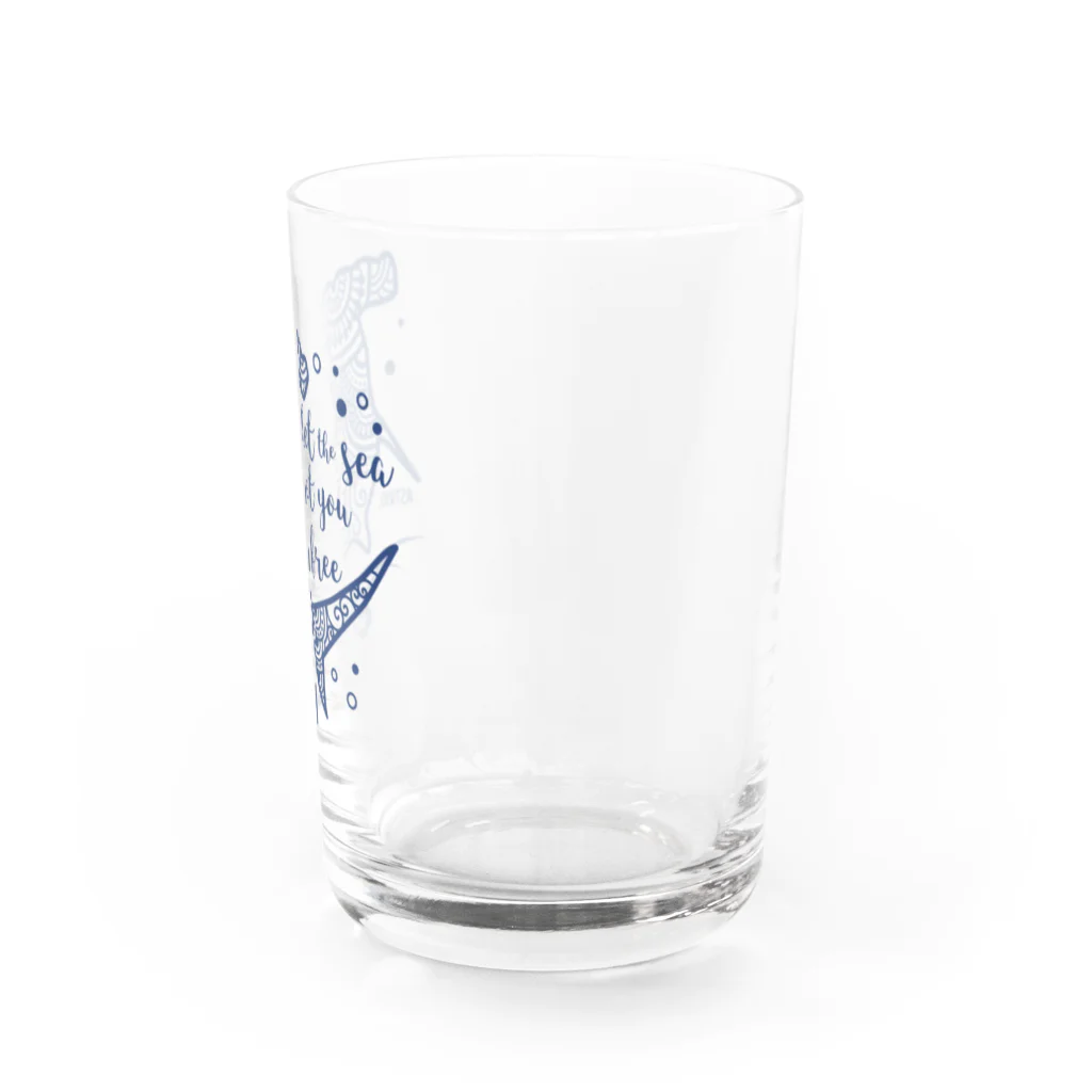 Astrio SUZURI店のヘナ柄ハンマーヘッド Water Glass :right