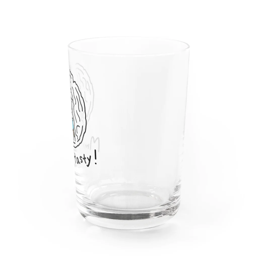 モリチエコの初めての味　ソーダアイス　Mouth of truth 真実の口 Water Glass :right