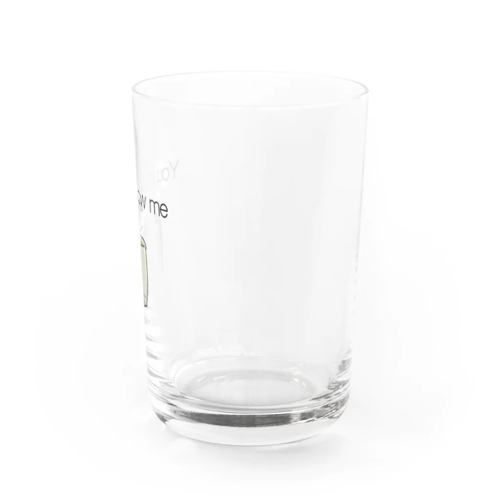 どこかの揚げ物の湯呑み Water Glass :right