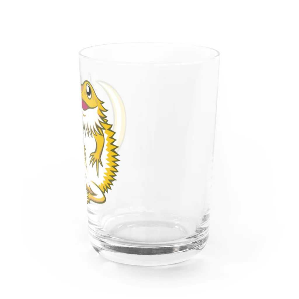 もむのふの爬虫類グッズやさんのフトアゴちゃん Water Glass :right