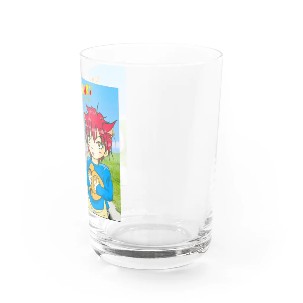 さくらんぼねこのmaimaiTWINS 桃凛＆椿 Water Glass :right