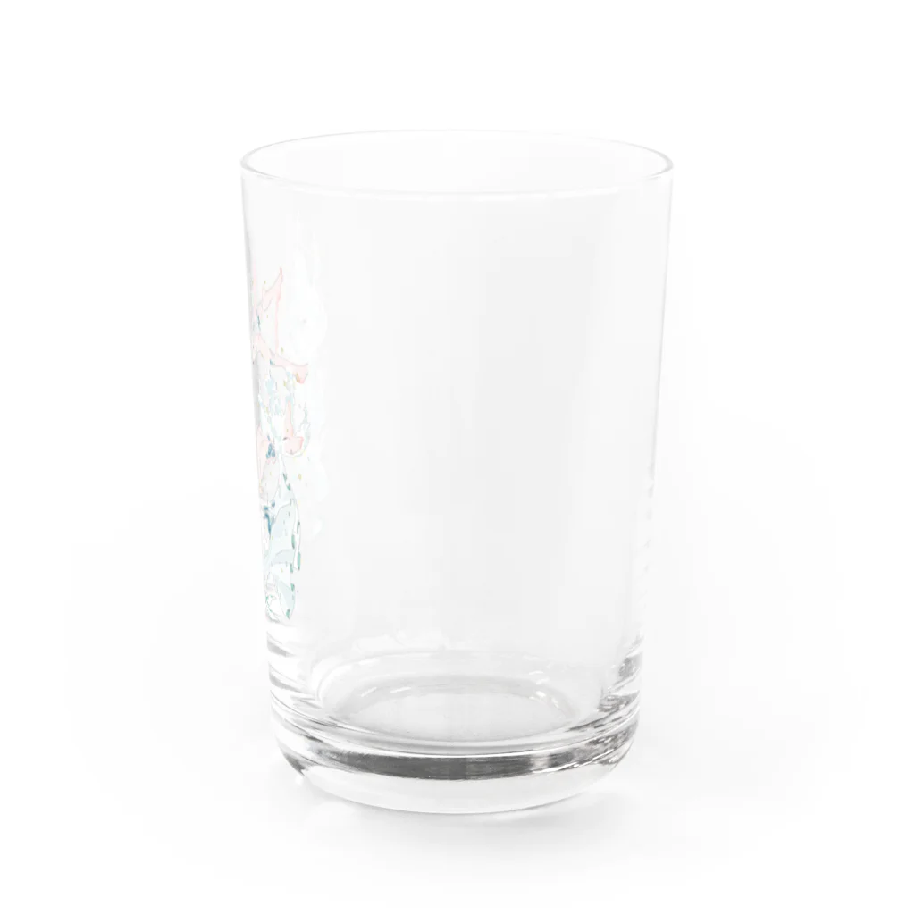 深夜まーけっと SUZURI店の水を得た魚ちゃん Water Glass :right