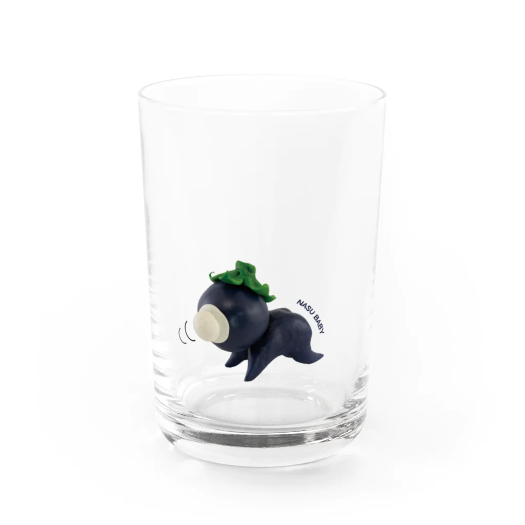 音波屋オンラインショップのなすベイビーハイハイ Water Glass :right