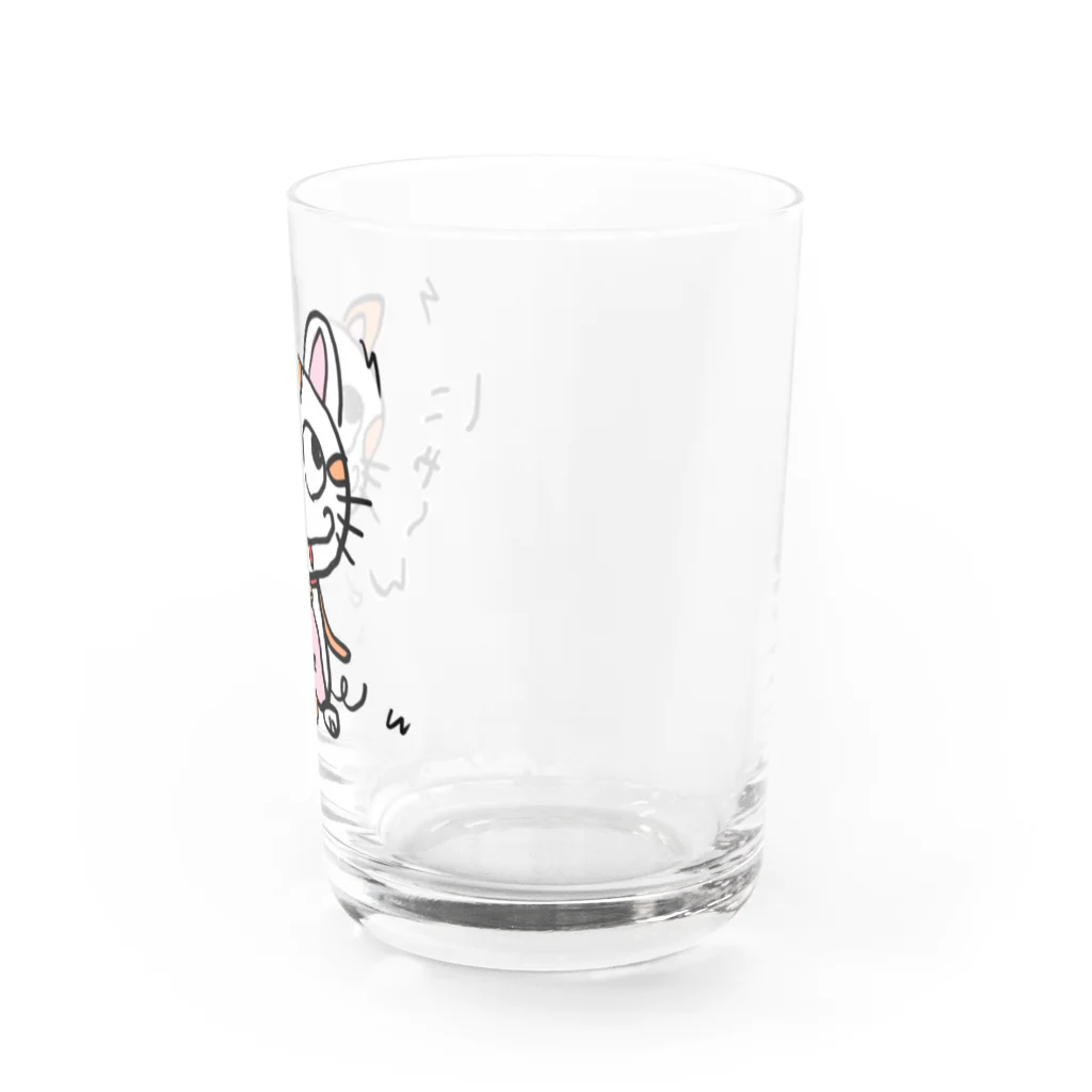 Koukichi_Tのお店の🐈バカネコ / にゃ～ん Water Glass :right