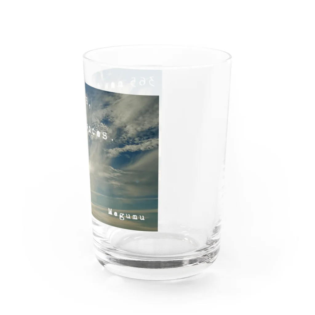 Happiness Moonの彩雲 龍雲 羽根雲 Water Glass :right