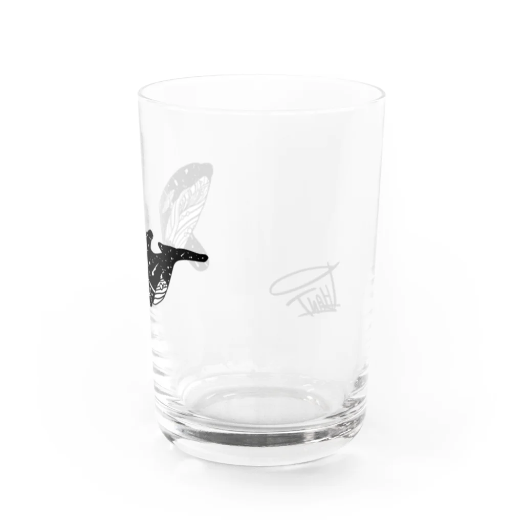 PHANT-ﾌｧﾝﾄ-のシャチ/色無し Water Glass :right