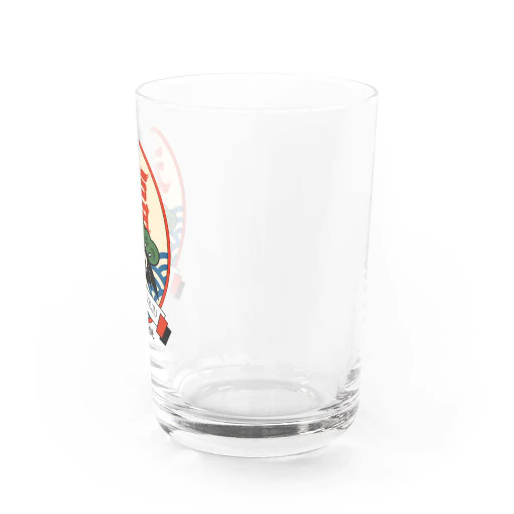 蓬莱横丁のフクロクジュビール（酒造） Water Glass :right