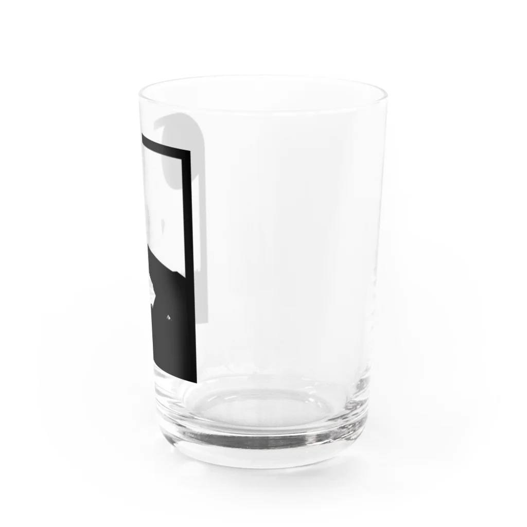 しおんのモノトーン夕暮れサバンナ Water Glass :right