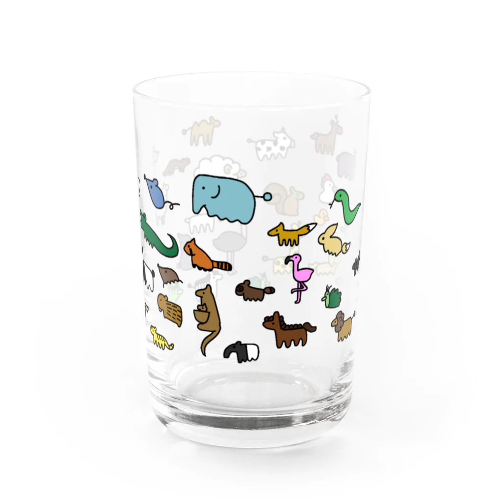 honey_sosの「ゆるどうぶつの行進」 Water Glass :right