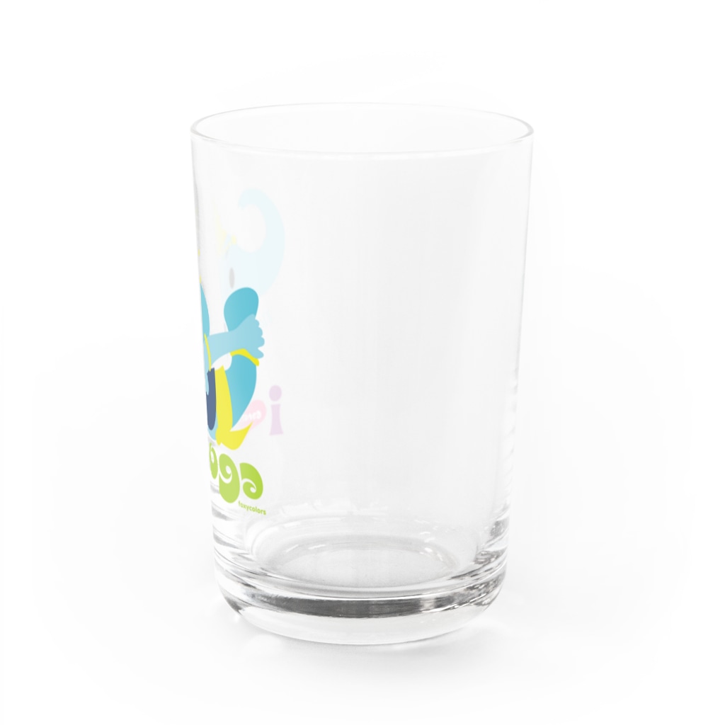 FOXY COLORSのヨガの先生ガネゾーくん Water Glass :right