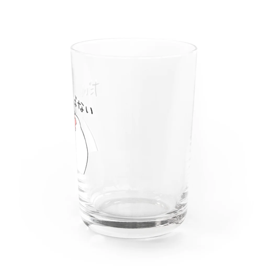 dot finchのだいじょばない文鳥 Water Glass :right