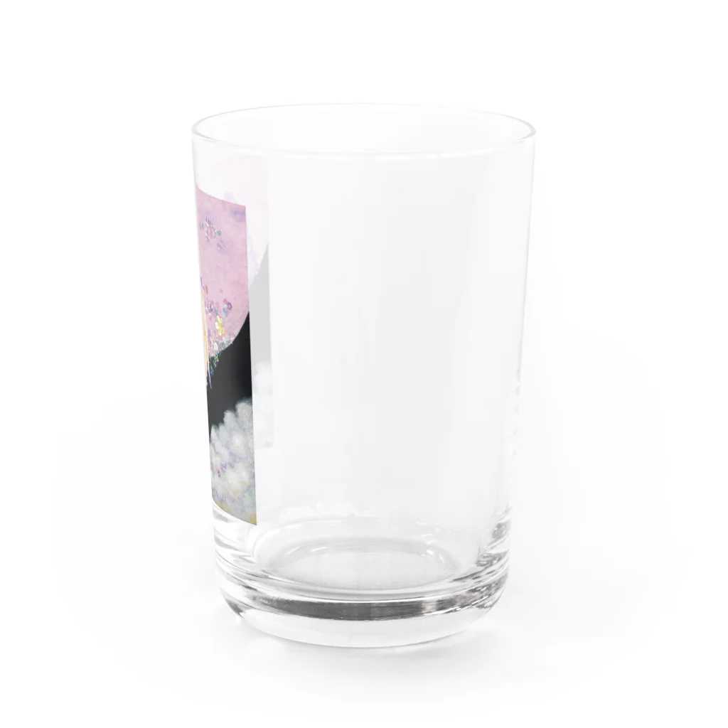 ぼんやり雑貨店のフラワームーン Water Glass :right