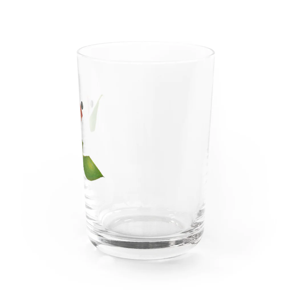 sukinakotoのえだまめ文鳥 クリア Water Glass :right