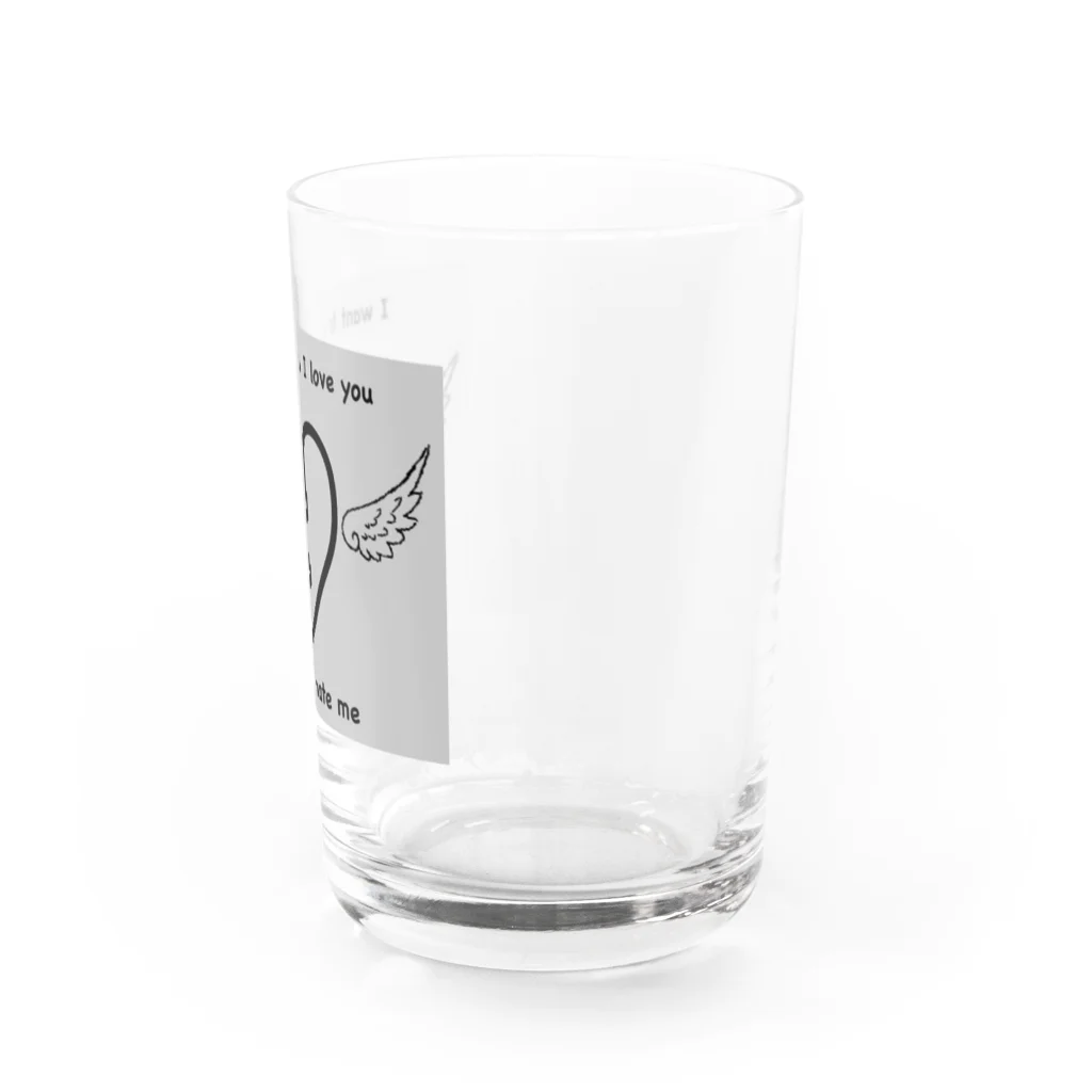 skullのhappiness Water Glass :right