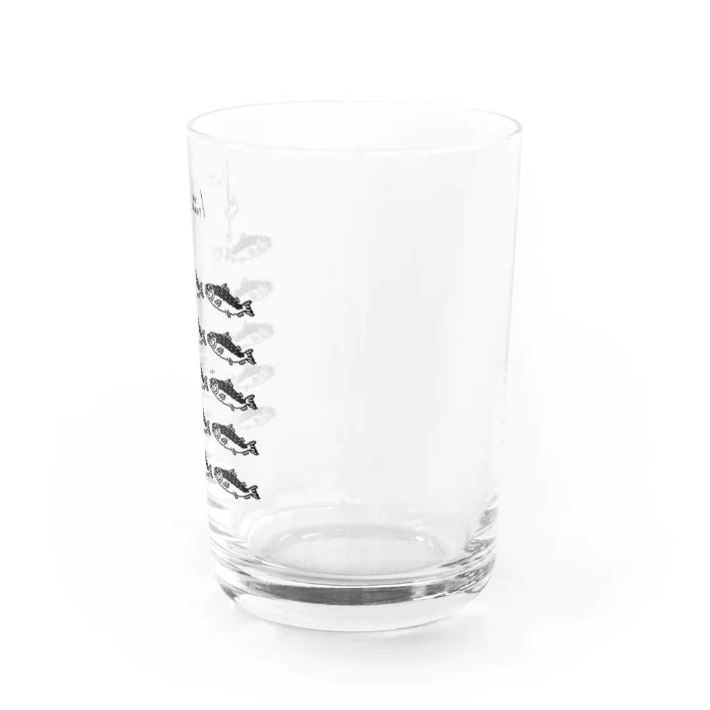 イラスト MONYAAT のサーモンサモタンの群れ A Water Glass :right