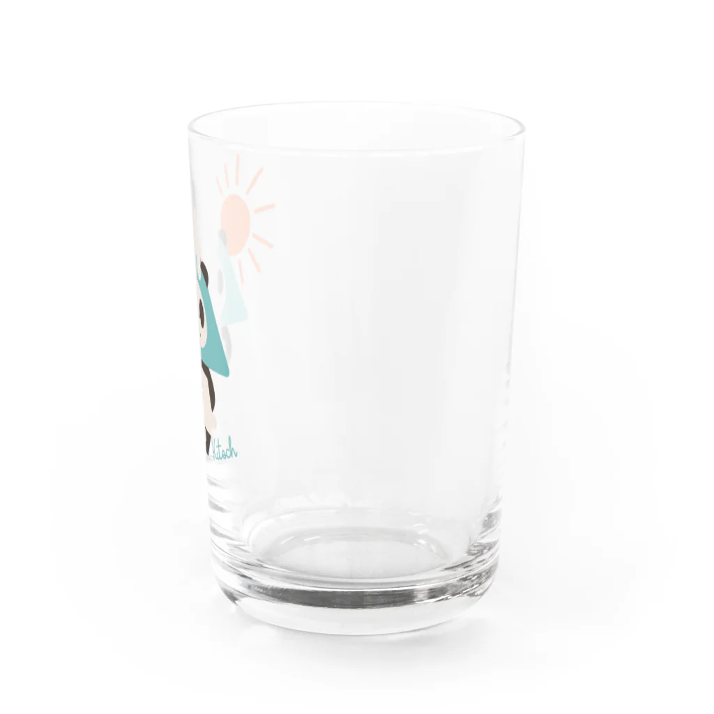 キッチュの富士山パンダ Water Glass :right