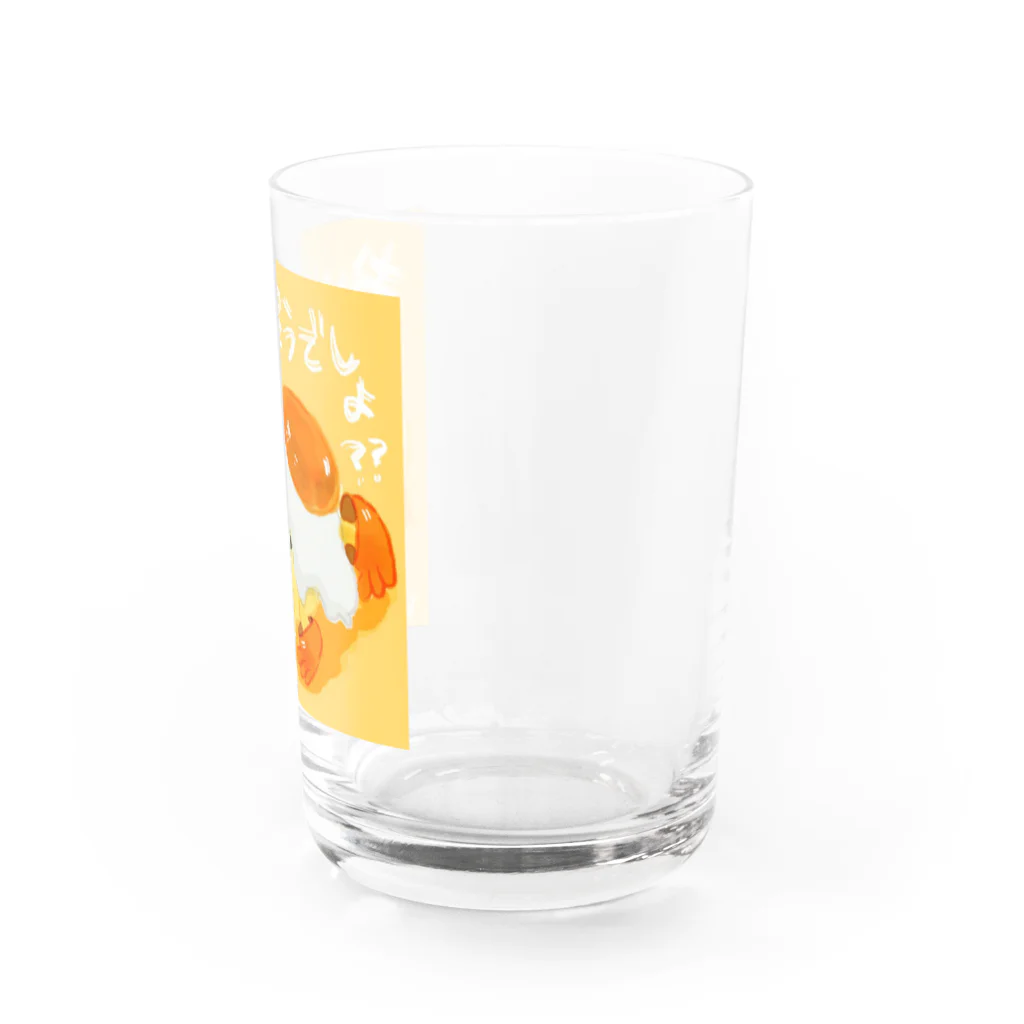 ぴょろりんちょ🐤のおいしそうなぴよと卵 Water Glass :right