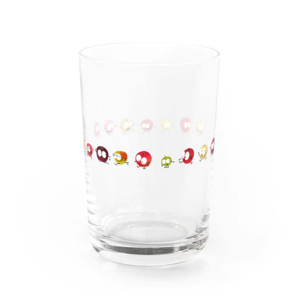 りんごくんのおみせの歩くりんごくんズ Water Glass :right