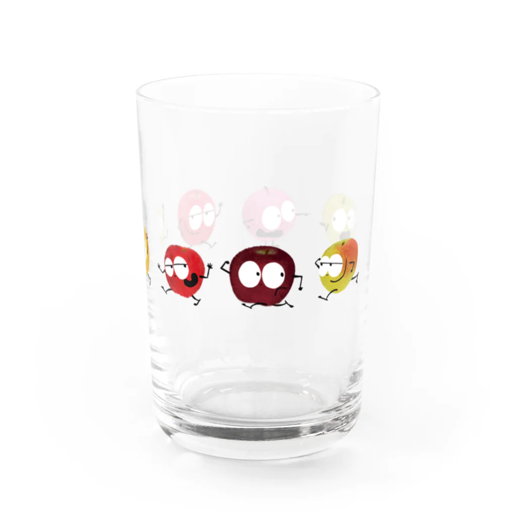 りんごくんのおみせの歩くりんごくんズ Water Glass :right