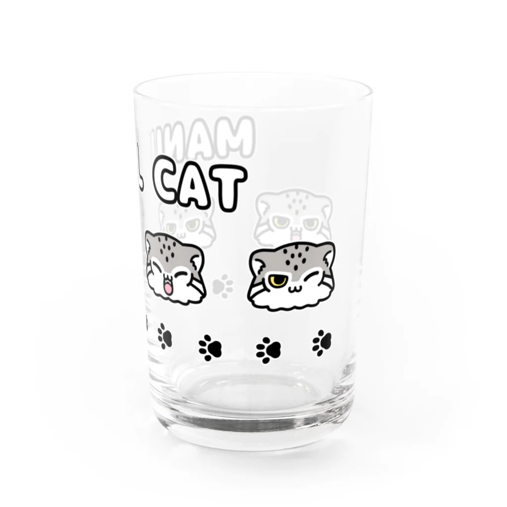 多喜のマヌルちゃん4face Water Glass :right