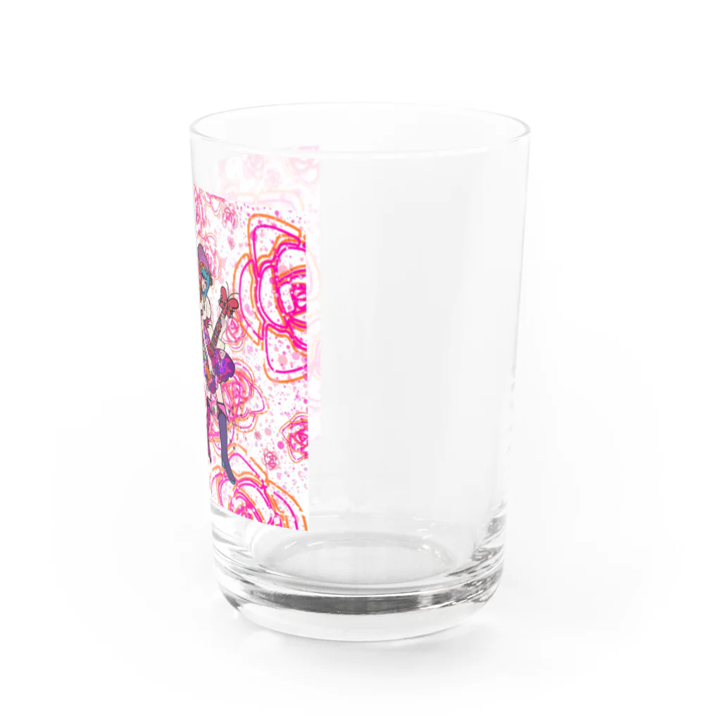 h45m69のYOU＆ME pink Rose2 Water Glass :right
