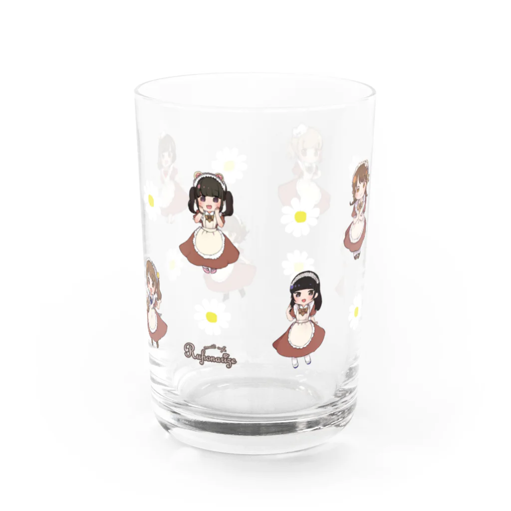 メイドカフェルフナリゼのちびキャラグラス Water Glass :right